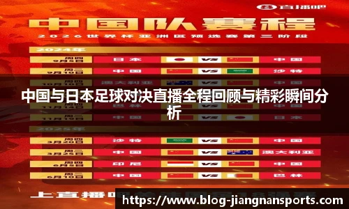 中国与日本足球对决直播全程回顾与精彩瞬间分析